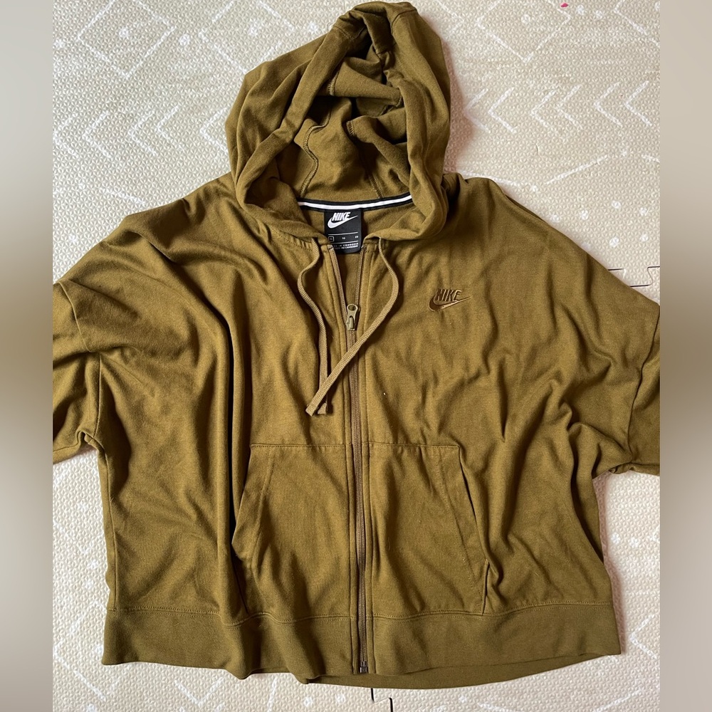 Women's size L Nike crop zip up